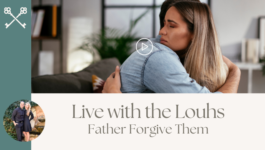 Live with the Louhs -Podcast Cover of two people hugging